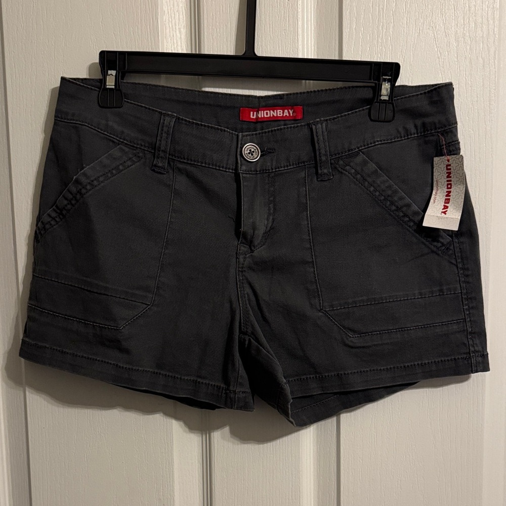UNIONBAY Juniors Drew Shorts Galaxy Grey NWT